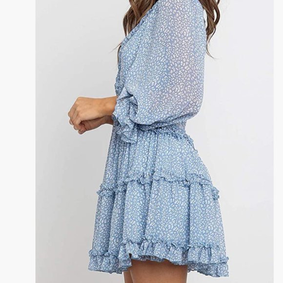 Blue flowy dress - Picture 2 of 6